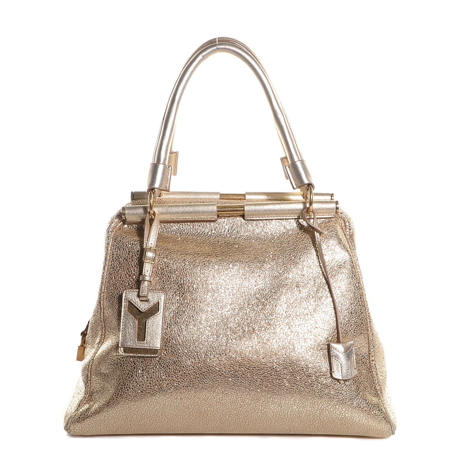 Metallic Volcano Leather Medium Majorelle