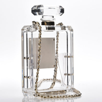 Chanel Transluscent Plexiglass Perfume Bottle Clutch 3 of 7