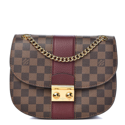 Louis Vuitton Damier Ebene Cuir Taurillon Wight Bordeaux 1 of 10