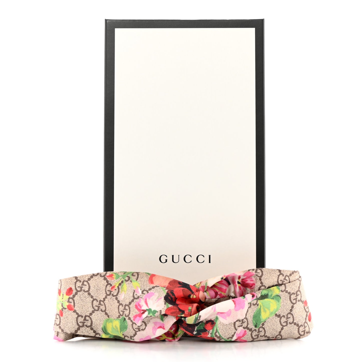 Silk Monogram Blooms Print Headband Antique Rose