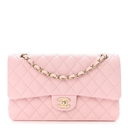 Chanel Caviar Quilted Medium Double Flap Light Pink 1 of 12