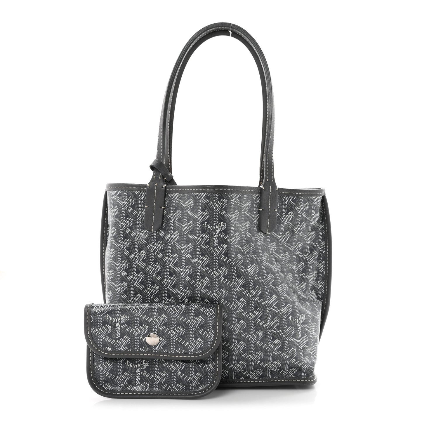 Goyardine Reversible Mini Anjou Grey