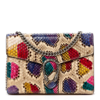 Gucci Snakeskin Mini Dionysus Chain Wallet Multicolor 1 of 13