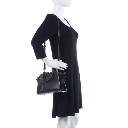 Fendi Vitello Dolce Mini 3Jours Tote Black 2 of 10