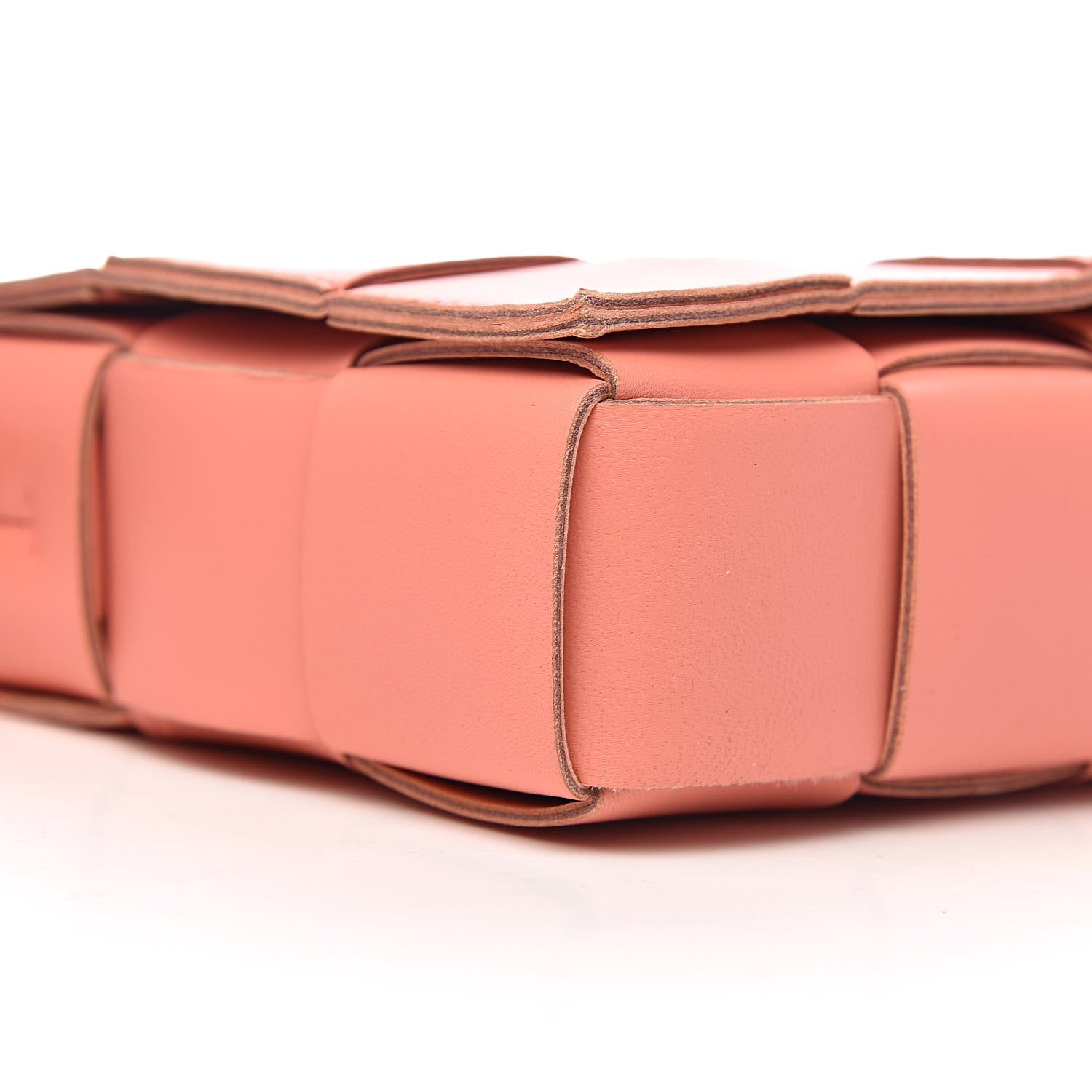 Bottega Veneta Nappa Maxi Intreccio Cassette Bag Peach 8 of 10