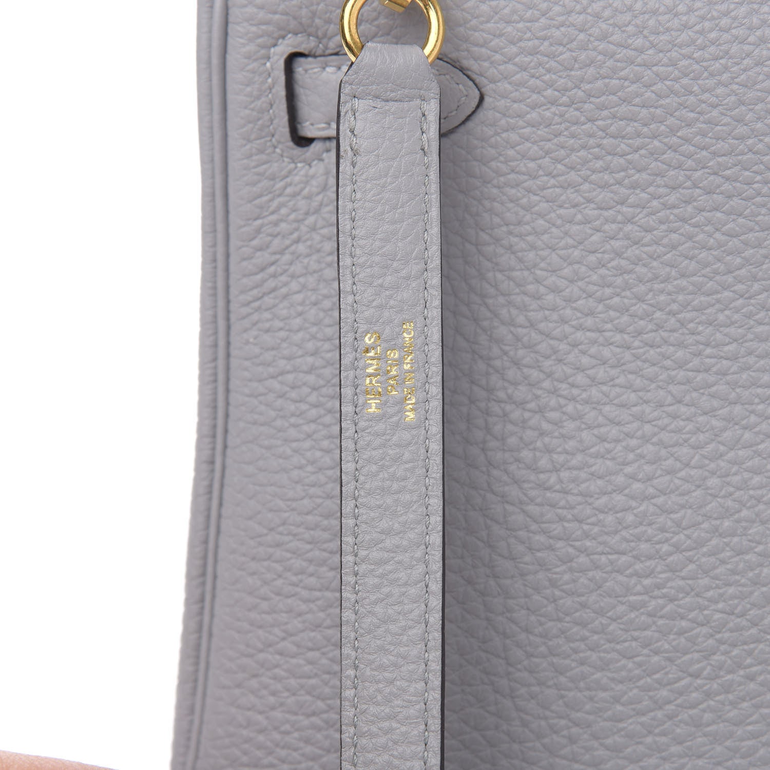 Hermes Taurillon Clemence Kelly Retourne 25 Gris Mouette 8 of 10