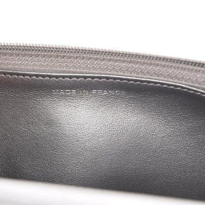 Chanel Metallic Caviar Quilted Boy Wallet On Chain WOC Silver 7 of 10