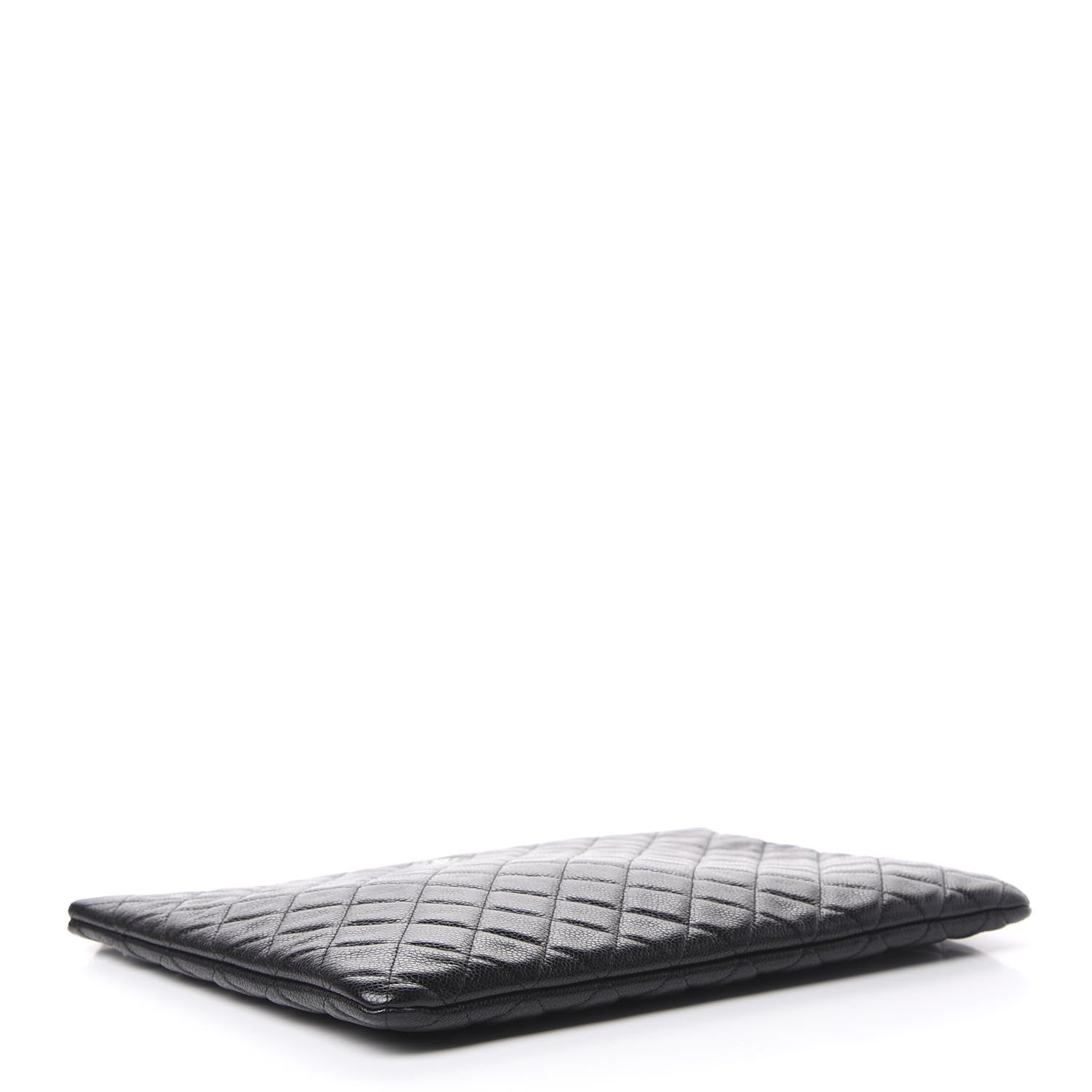 Chanel Caviar Quilted Large Cosmetic Case Black 3 of 6