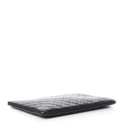 Chanel Caviar Quilted Large Cosmetic Case Black 3 of 6