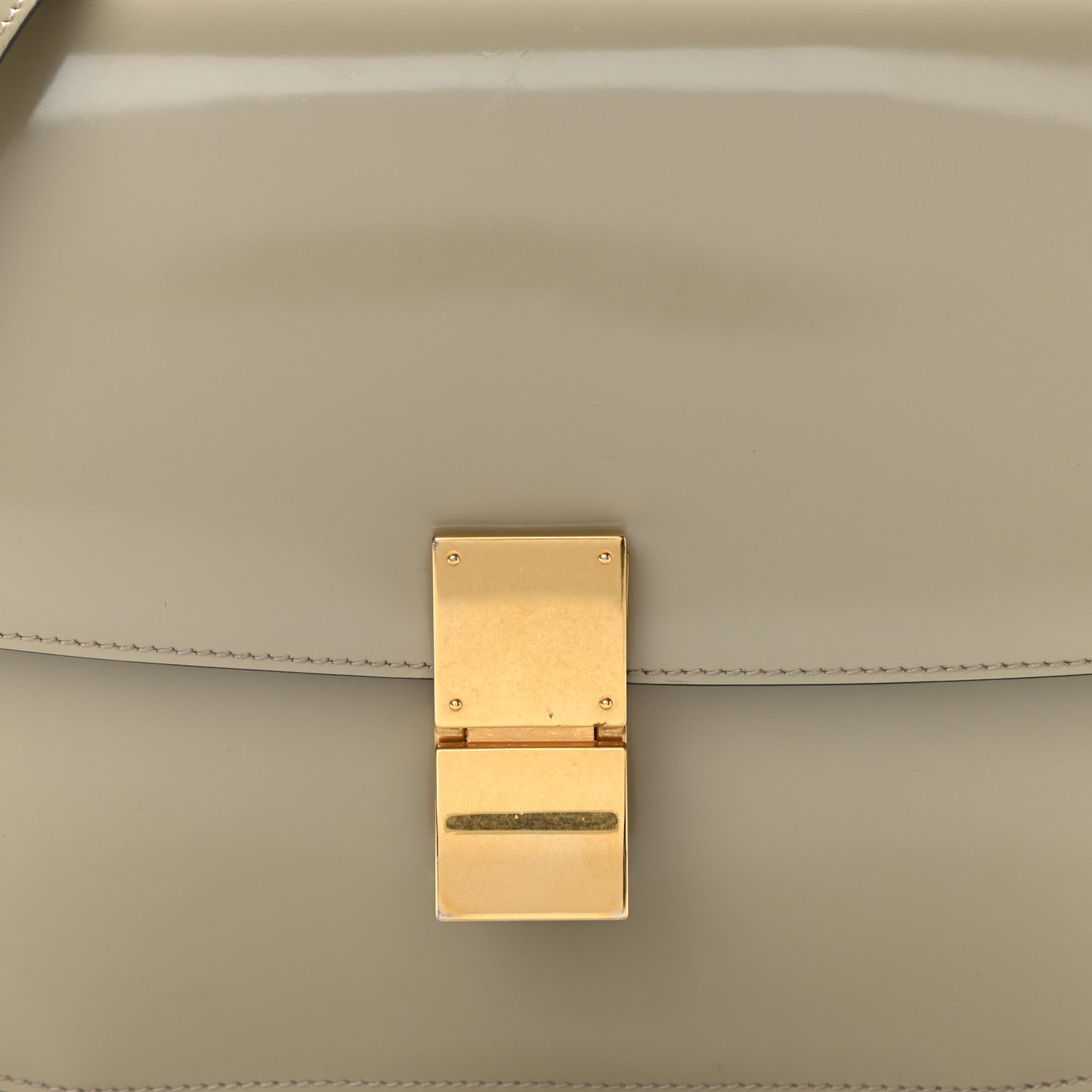 Spazzolato Calfskin Medium Classic Box Flap Bag Quartz