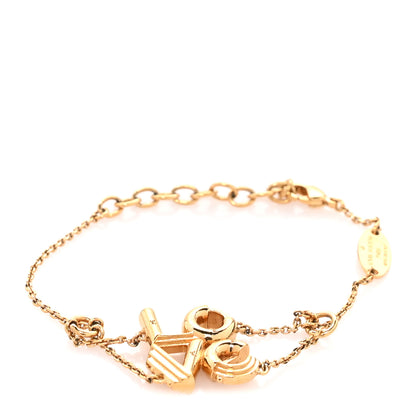 Louis Vuitton Brass LV & Me Love Bracelet Gold 1 of 5