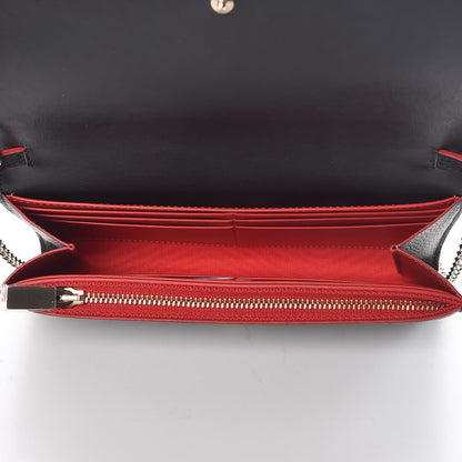 Christian Louboutin Calfskin Boudoir Chain Wallet Black 5 of 8
