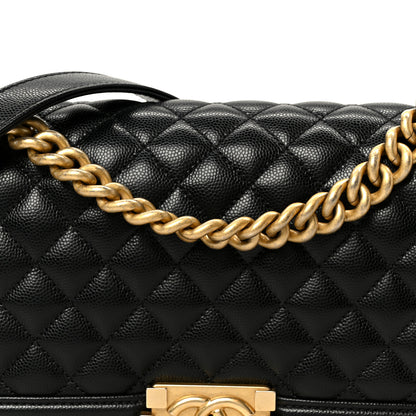Chanel Caviar Quilted Medium Boy Flap Black 7 of 9