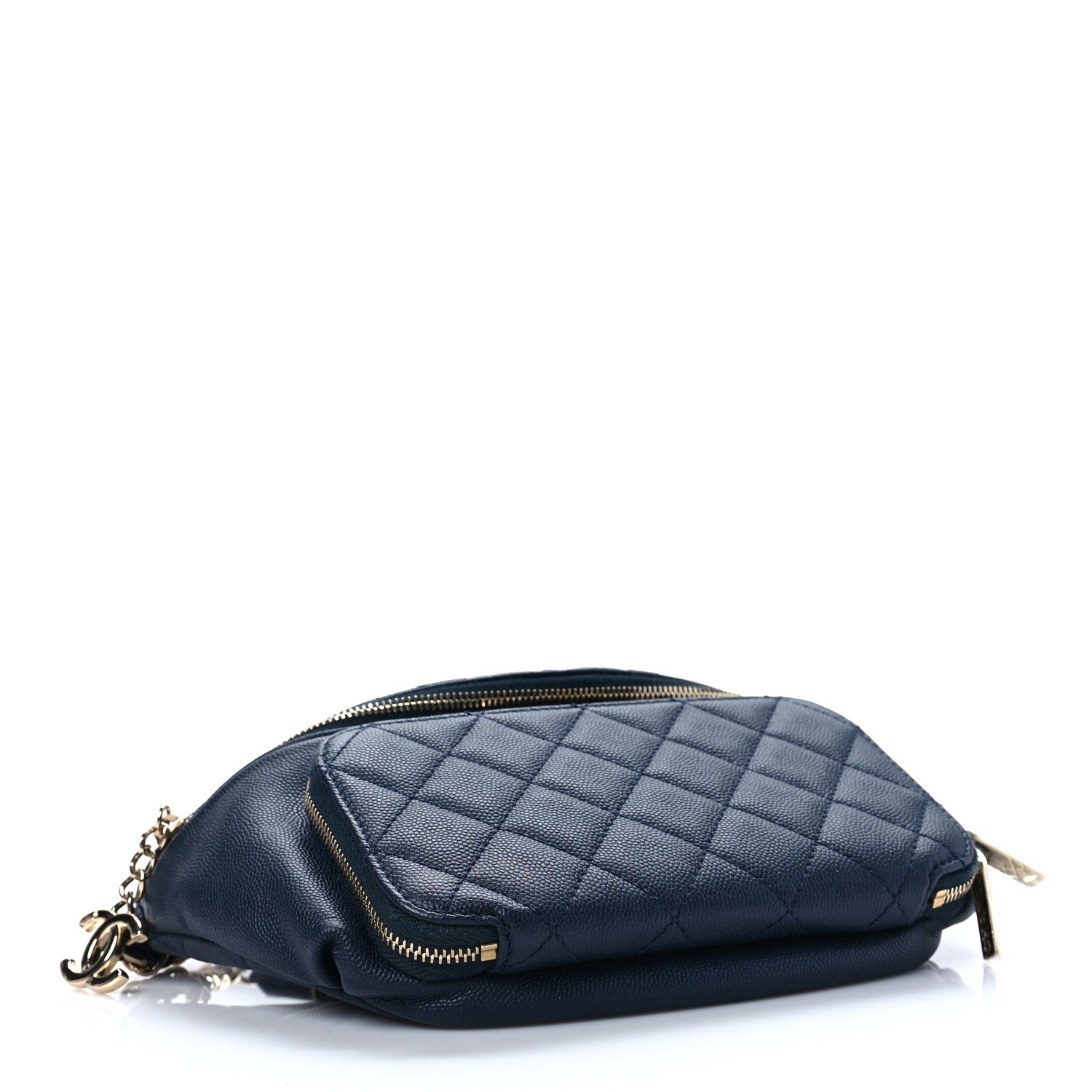 Chanel Caviar Quilted Business Affinity Waist Belt Bag Navy 4 of 8