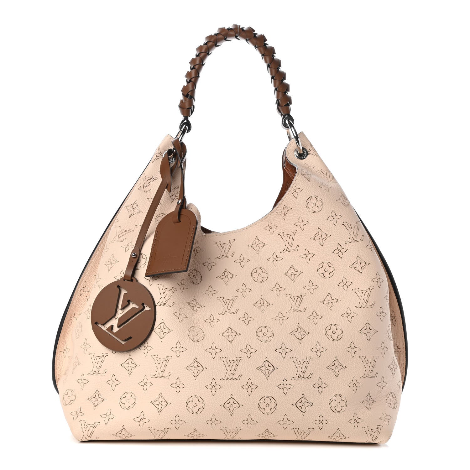 Louis Vuitton Mahina Carmel Hobo Creme 1 of 10