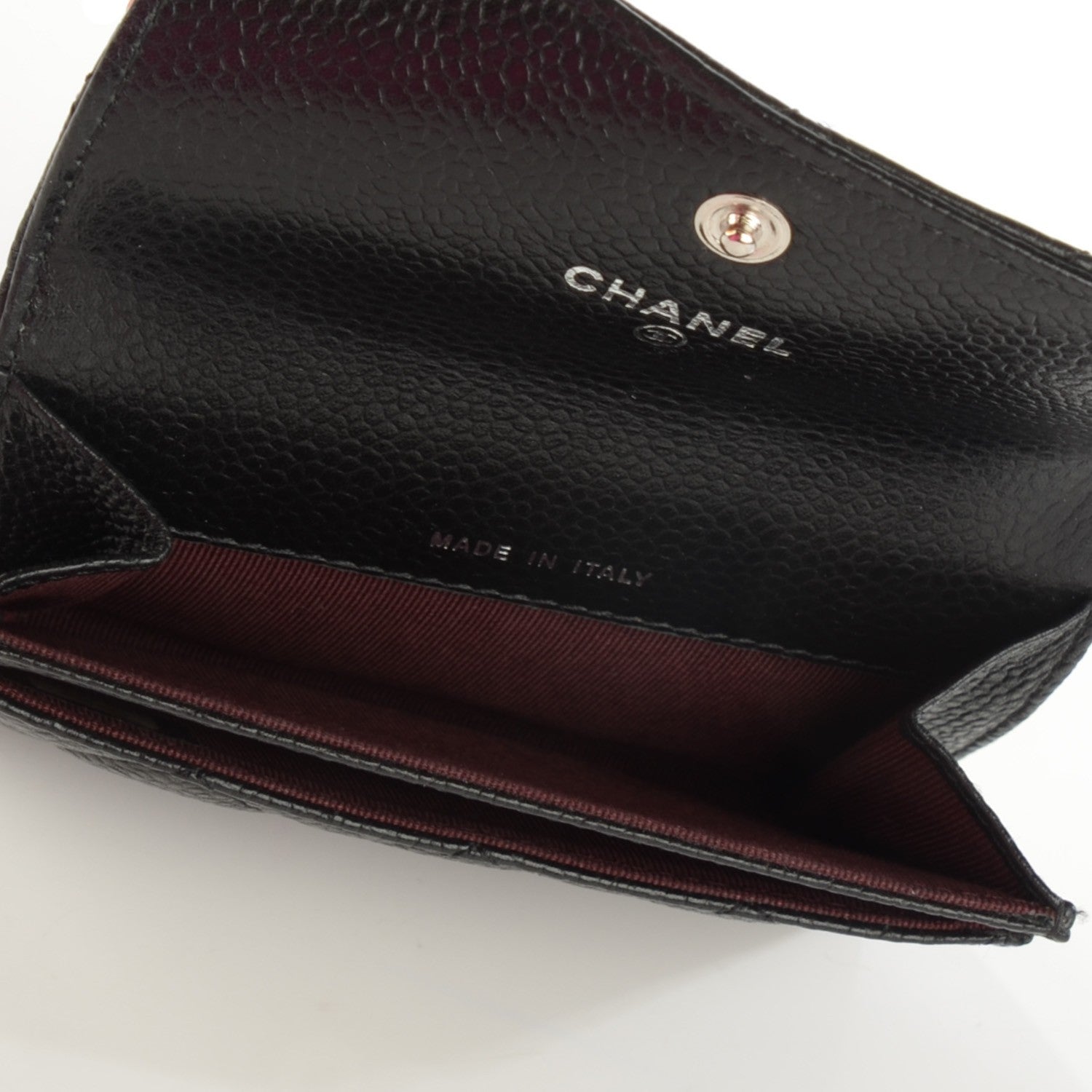 Chanel Caviar Quilted Flap Card Holder Black 8 of 8