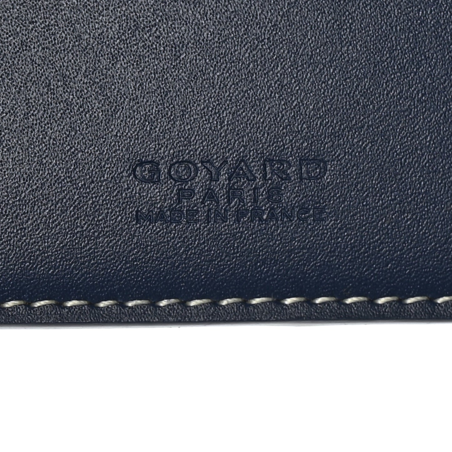 Goyardine Grenelle Passport Wallet Navy