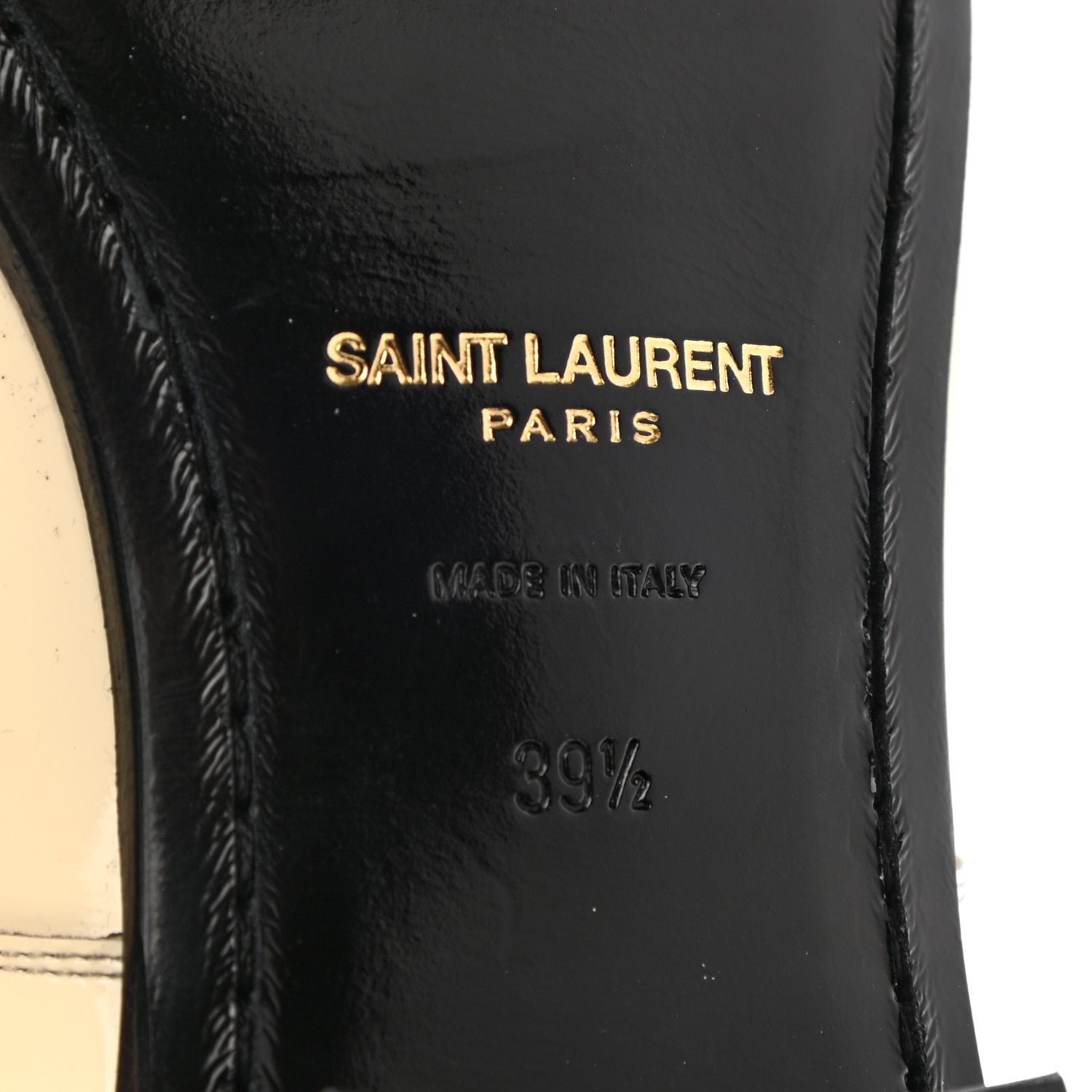Saint Laurent Patent Calfskin Jonas Derby 39.5 Coquille 6 of 12