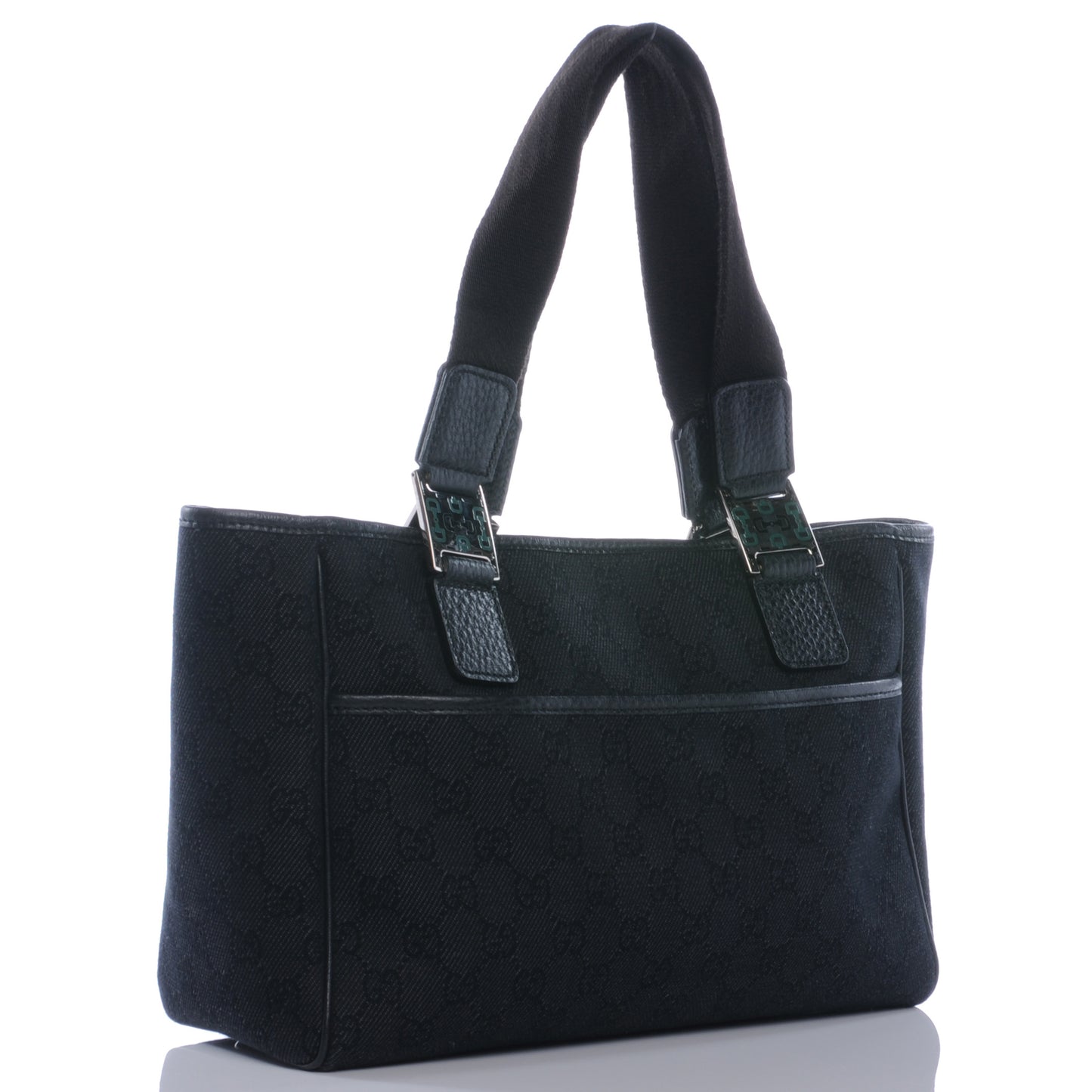 Denim Monogram Handbag Black