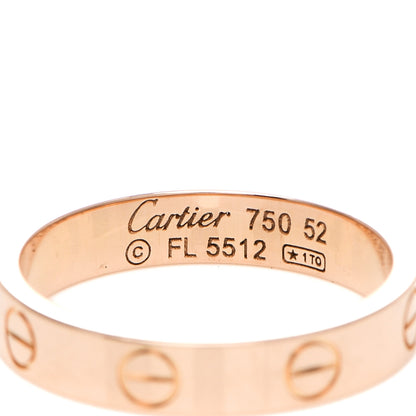 Cartier 18K Pink Gold 3.5mm LOVE Wedding Band Ring 52 6 4 of 5