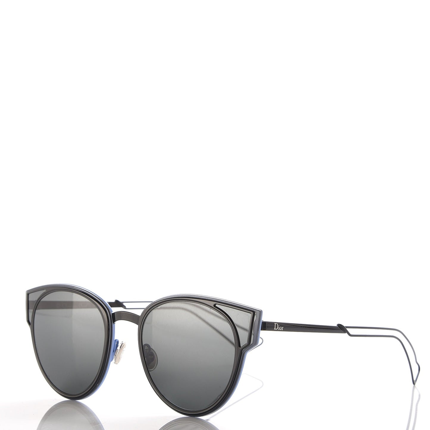 Sculpt Cat Eye Sunglasses Black Gray