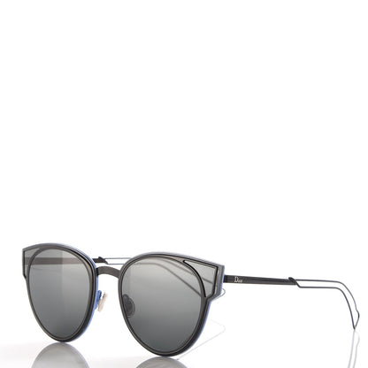 Christian Dior Sculpt Cat Eye Sunglasses Black Gray 1 of 7