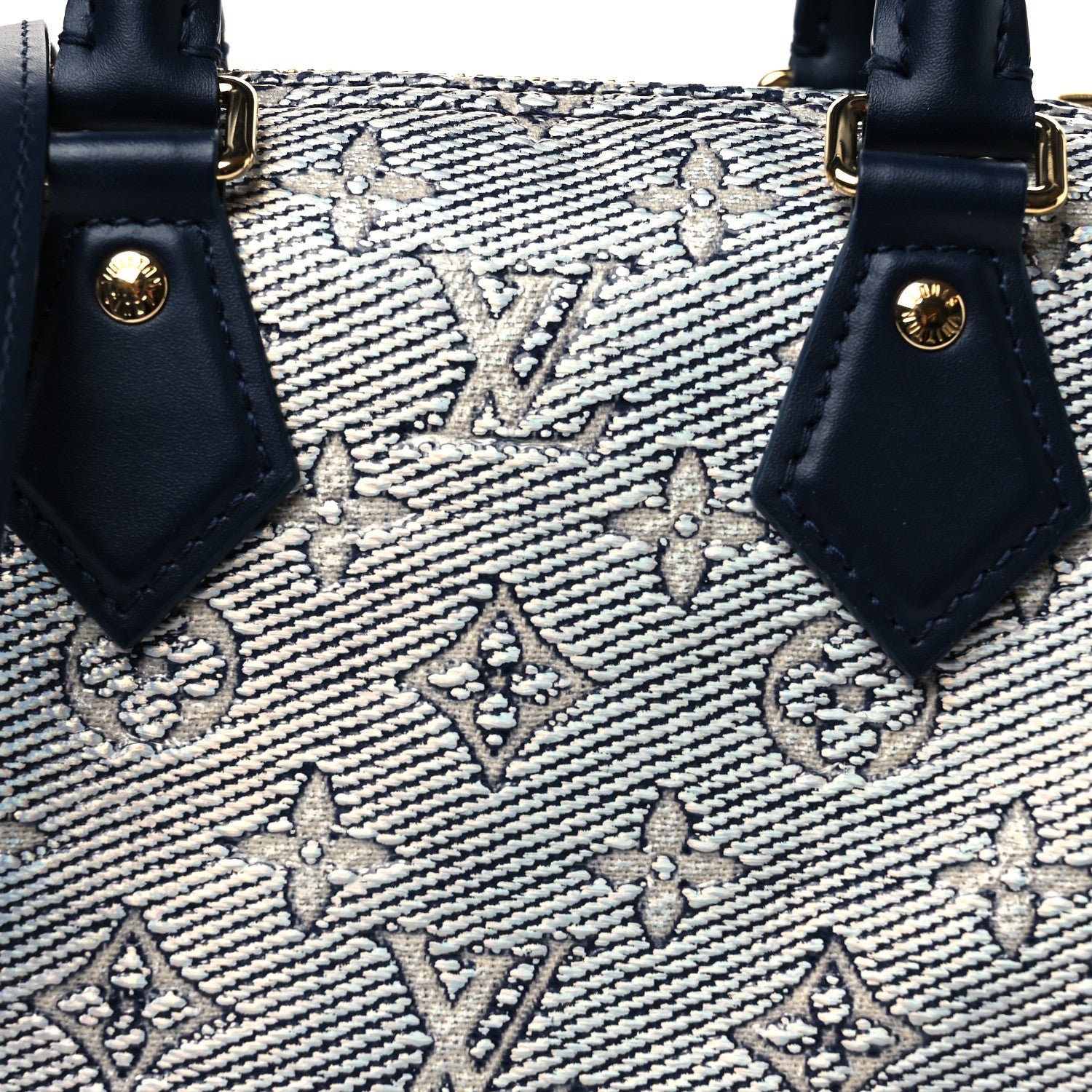 Louis Vuitton Monoglam Speedy Bandouliere 20 Blue 7 of 10