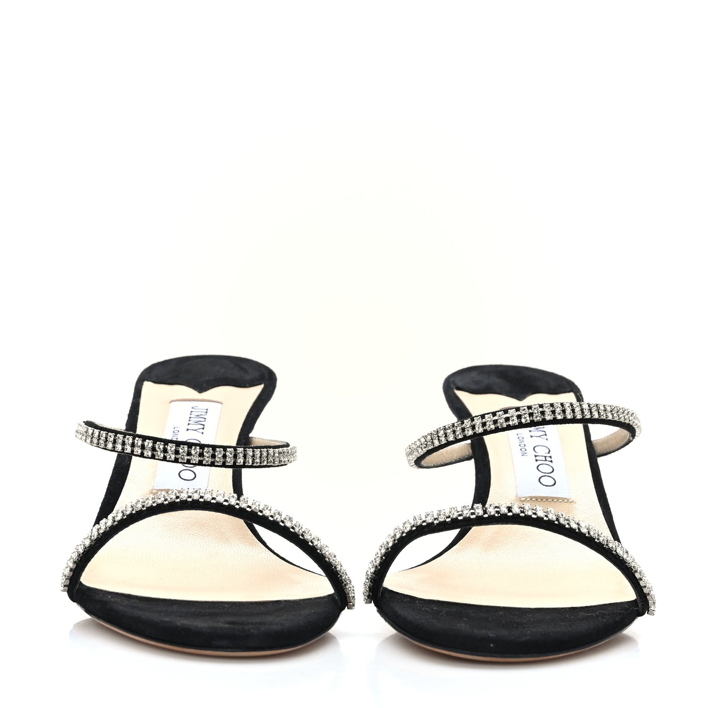 Crystal Suede Pumps 37.5 Black