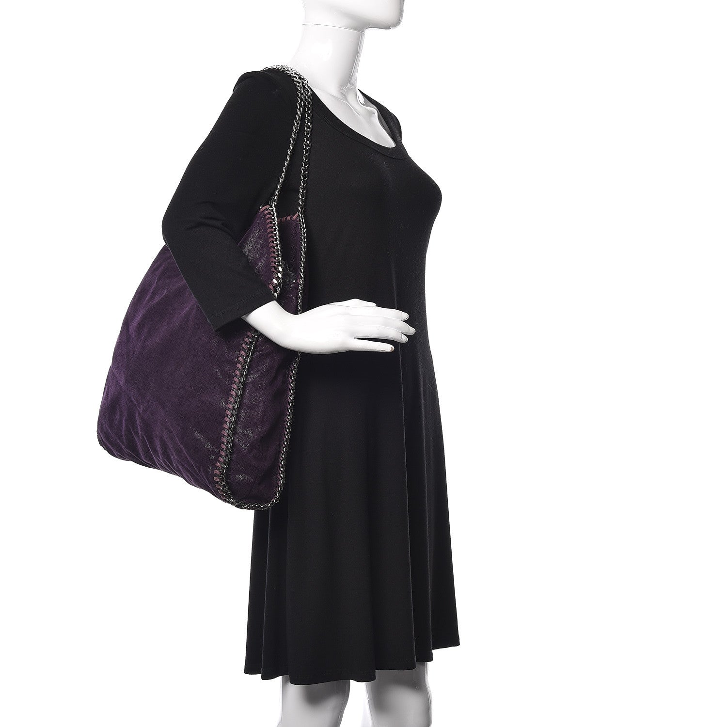 Stella McCartney Shaggy Deer Big Falabella Tote Purple 2 of 12