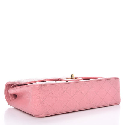 Chanel Caviar Quilted Medium Double Flap Pink 4 of 10