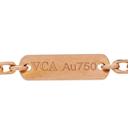 Van Cleef & Arpels 18K Rose Gold Carnelian Onyx Lucky Spring Open Wing Lady Bug Bracelet 3 of 5