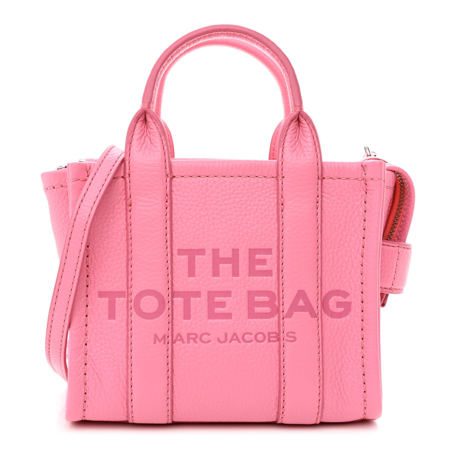 Grained Calfskin Micro The Tote Bag Pink