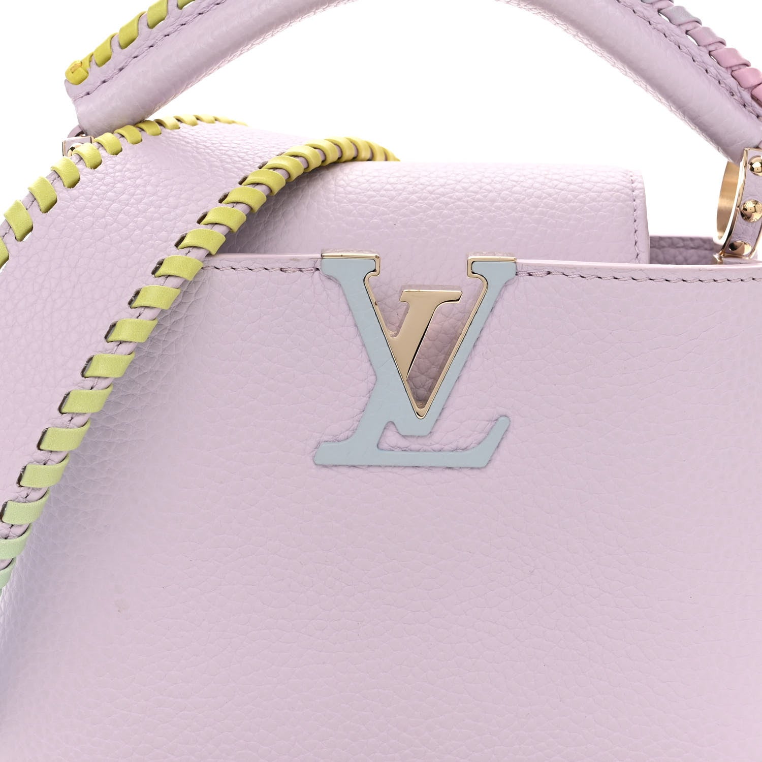 Louis Vuitton Taurillon Capucines Mini Rainbow Wisteria 7 of 9
