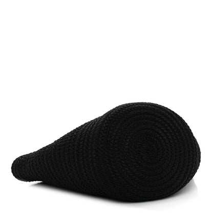 Balenciaga Nylon Lambskin Woven Ibiza Basket With Strap Black 4 of 9