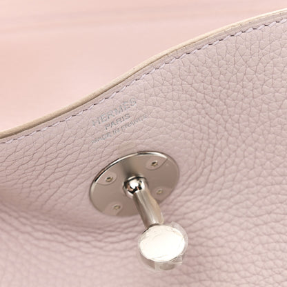 Hermes Taurillon Clemence Verso Lindy 26 Mauve Pale Mushroom 6 of 10