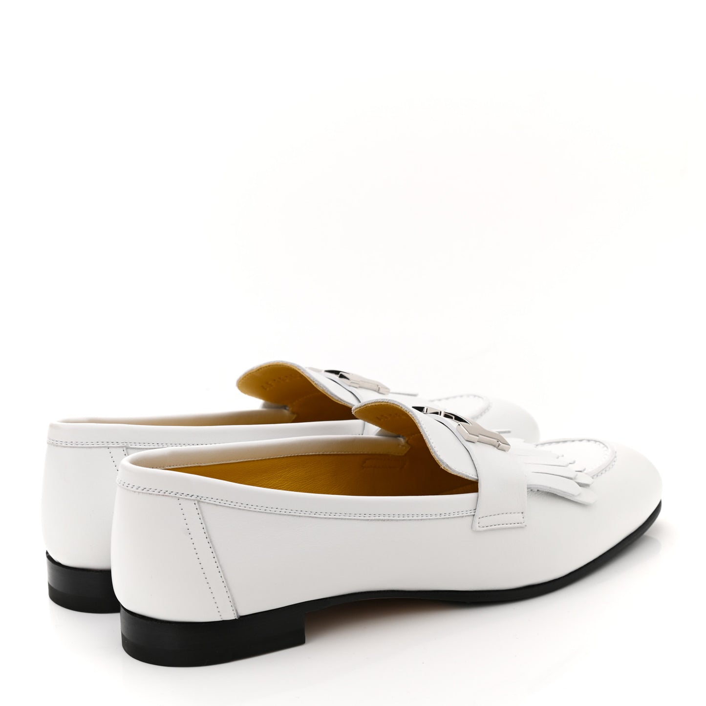 Calfskin Womens Royal Loafers 38.5 White