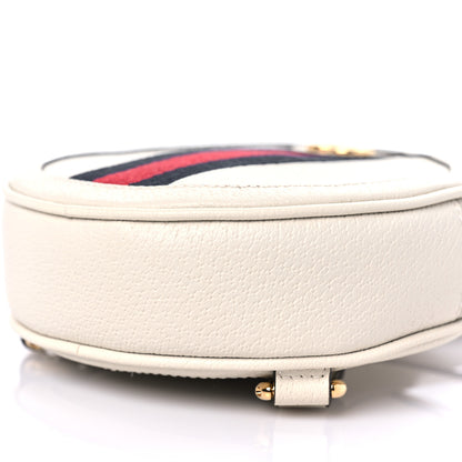Gucci Textured Calfskin Web Mini Ophidia Round Backpack Mystic White 9 of 10