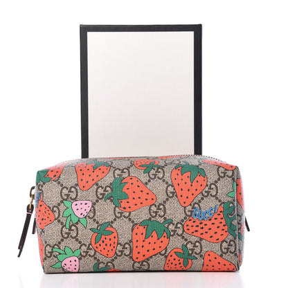 Gucci GG Supreme Monogram Strawberry Cosmetic Case 11 of 11