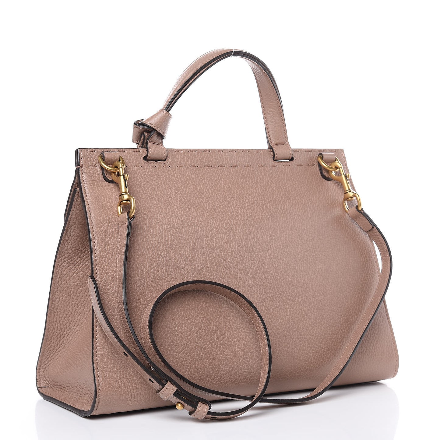 Calfskin Small Pearly GG Marmont Top Handle Bag Porcelain Rose