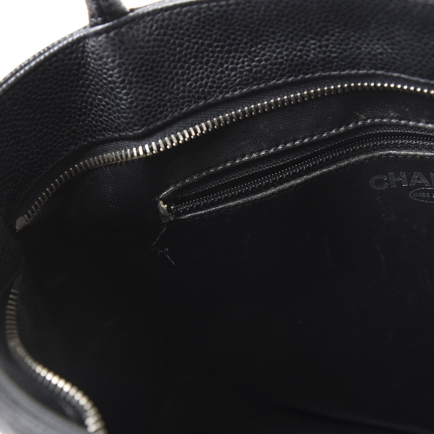 Caviar Quilted Medallion Tote Black