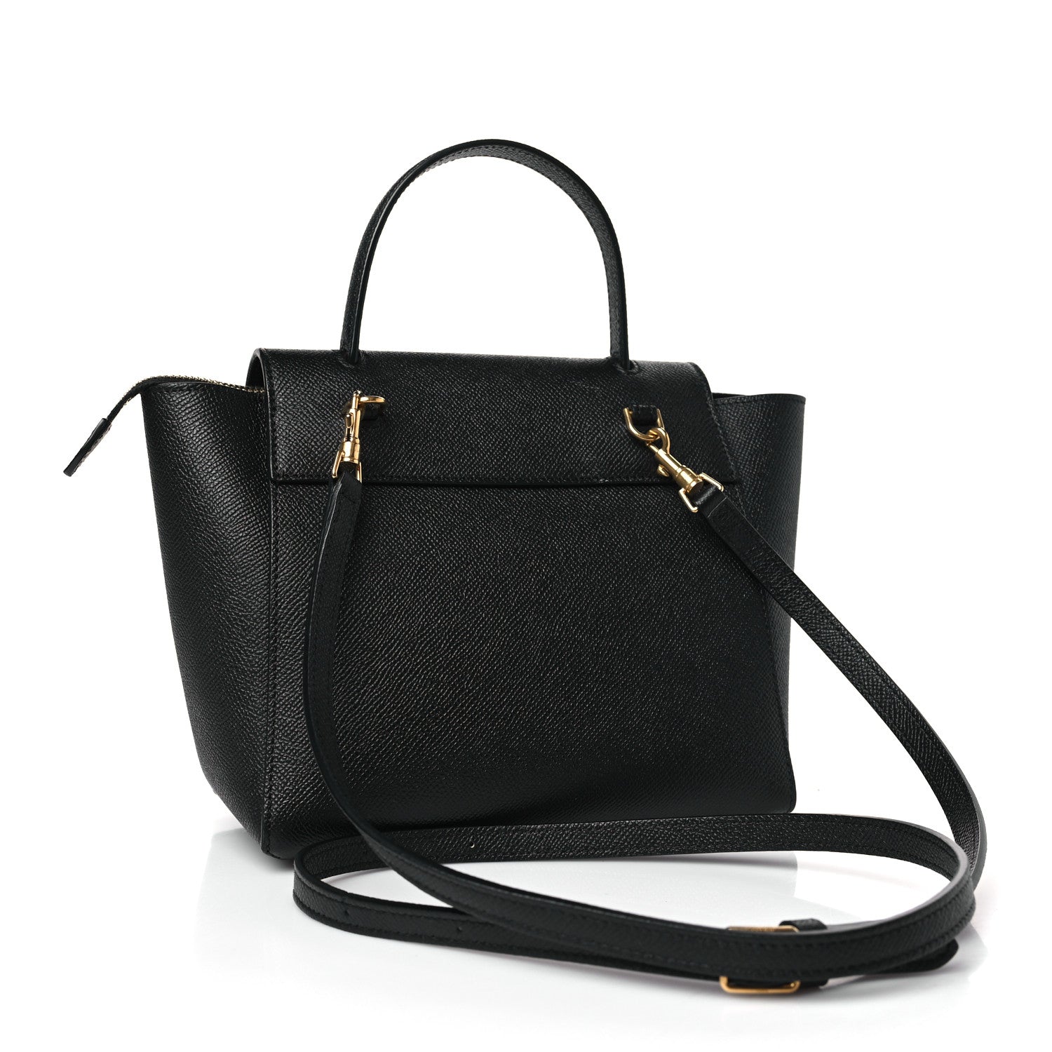Celine Grained Calfskin Nano Belt Bag Black 3 of 9