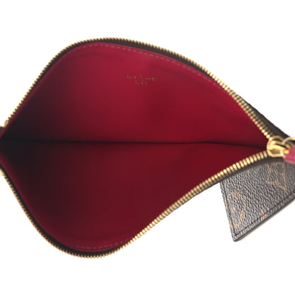 Louis Vuitton Monogram Felicie Chain Wallet Zippered Insert Fuchsia 4 of 8