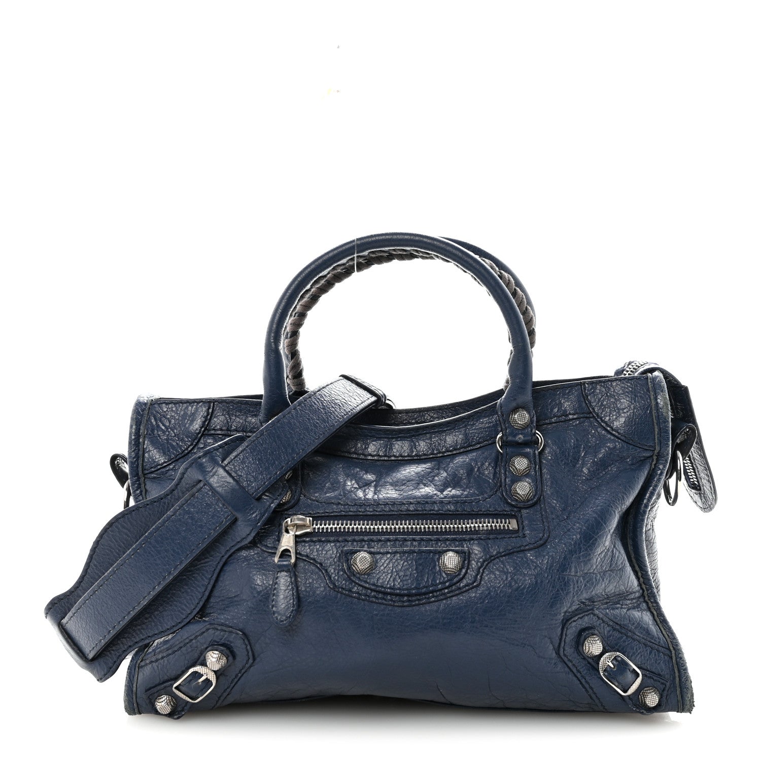 Balenciaga Agneau Giant 12 Silver Hardware S City Bleu Roi 1 of 10