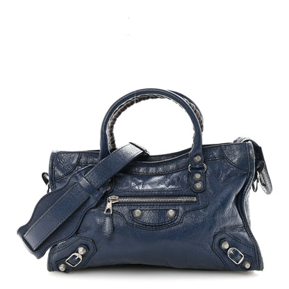Balenciaga Agneau Giant 12 Silver Hardware S City Bleu Roi 1 of 10