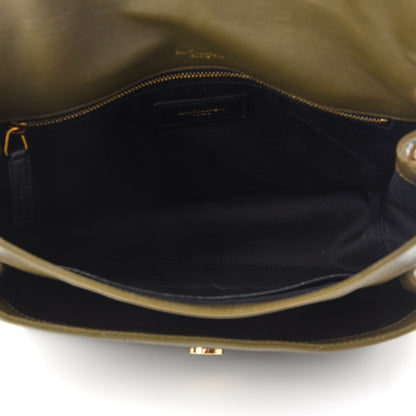 Saint Laurent Lambskin Matelasse Monogram Medium Niki Chain Satchel Seaweed 5 of 9