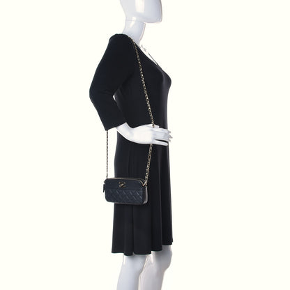 Chanel Caviar Quilted Small Vintage Mademoiselle Clutch With Chain Black 2 of 11