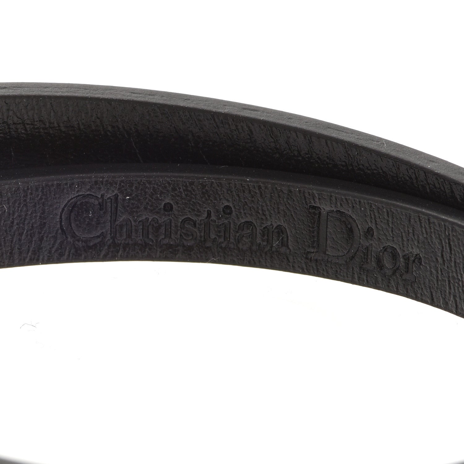 Christian Dior Calfskin CD Bracelet S Black 4 of 6