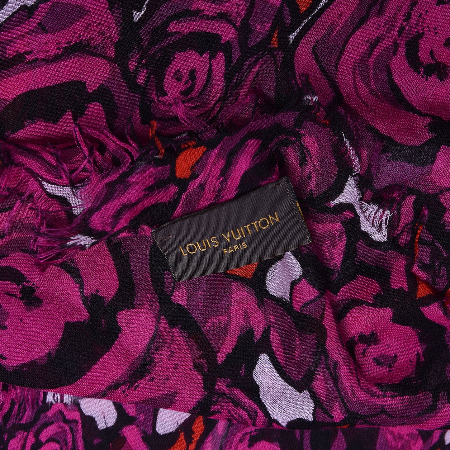 Modal Silk Rock'n'Roses Stole Berry