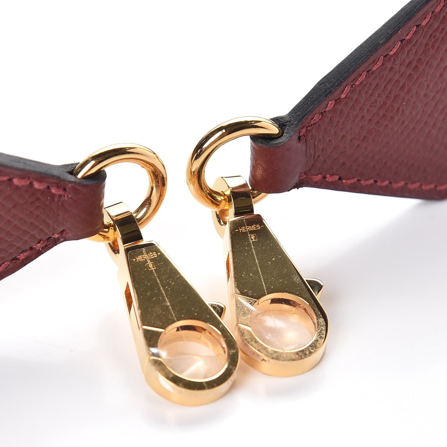 Hermes Epsom 45mm Tressage Shoulder Strap Rouge H Craie Gold 4 of 7