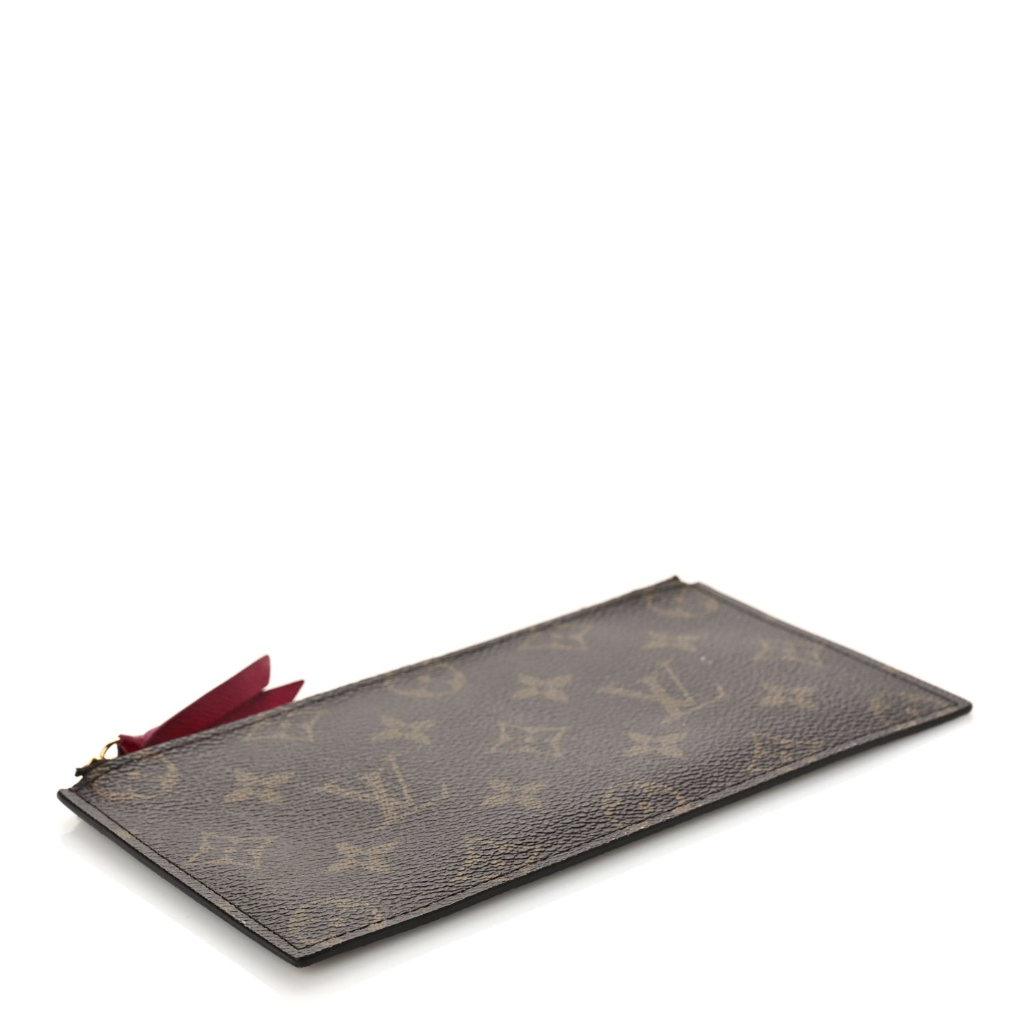Monogram Felicie Chain Wallet Zippered Insert Fuchsia